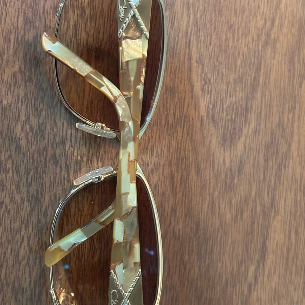 Cazal Vintage Model 9041 Gold and Brown Sunglasses Stylish Made in Germany - Picture 11 of 14